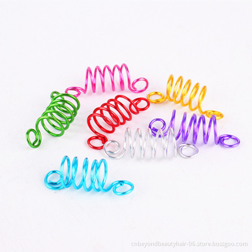 Colorful  Dreadlocks beads Metal Hair Braiding Beads for Hair Accessory Hair Extension Tools